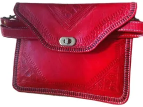 M'dina Square Clutch - Red