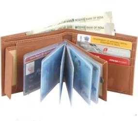 ALBUM BROWN PURSE Men Synthetic Wallet (9 Card Slots)