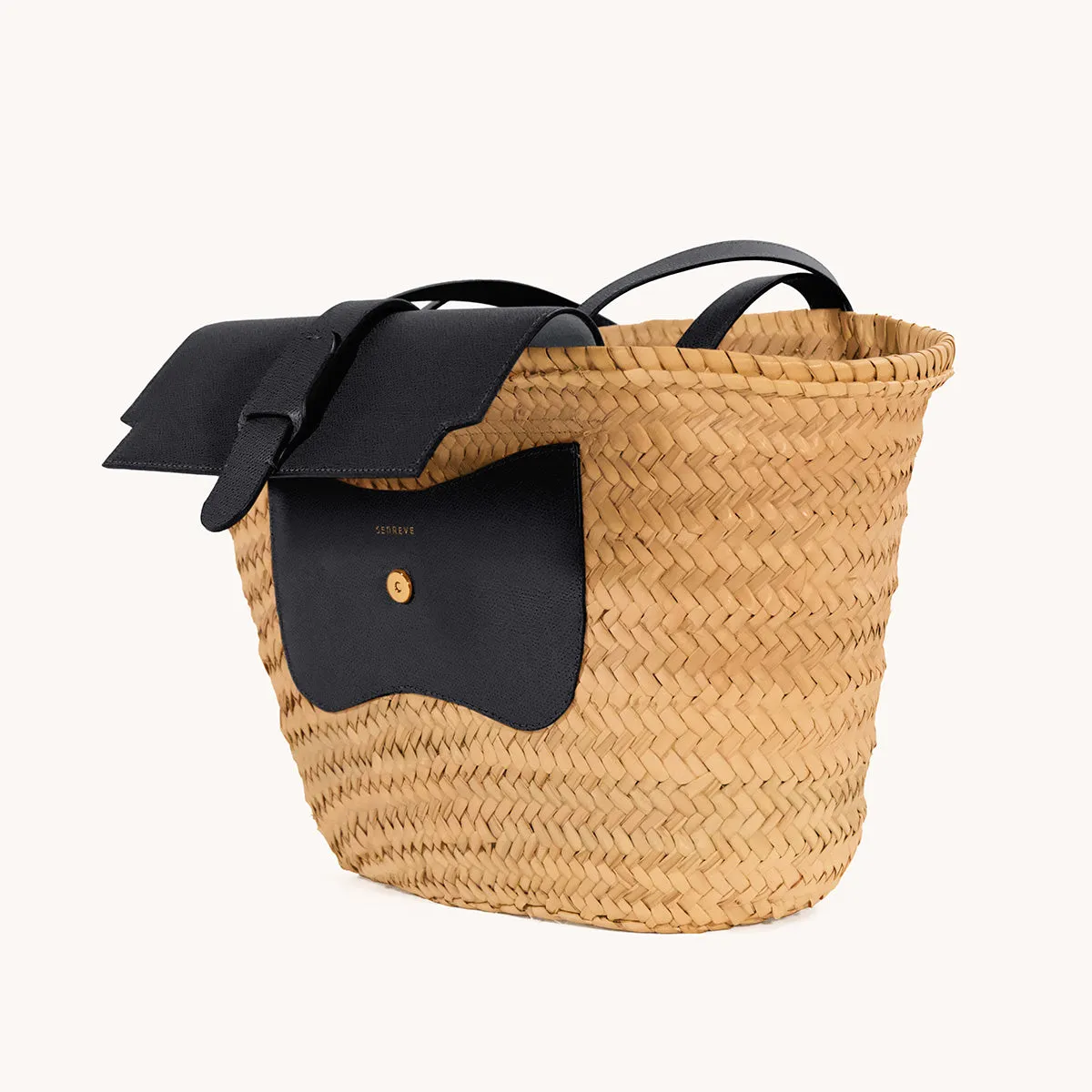 Amalfi Basket Tote | Raffia