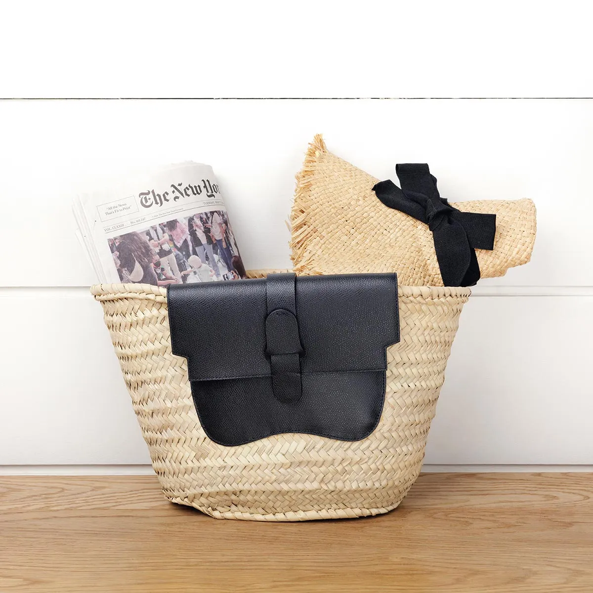 Amalfi Basket Tote | Raffia