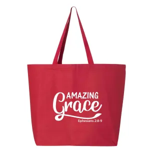 Amazing Grace Jumbo Tote Canvas Bag