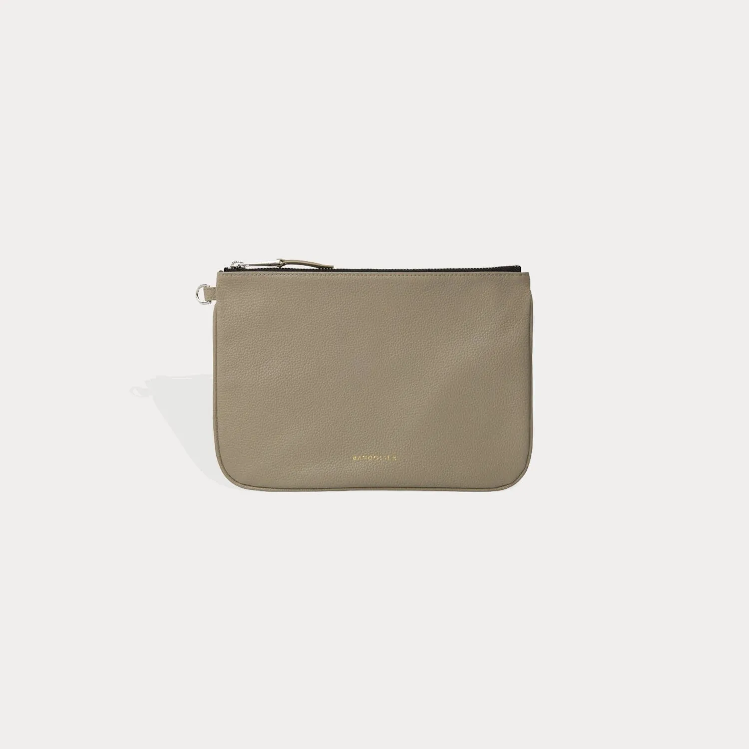 Ava Clutch - Greige/Silver