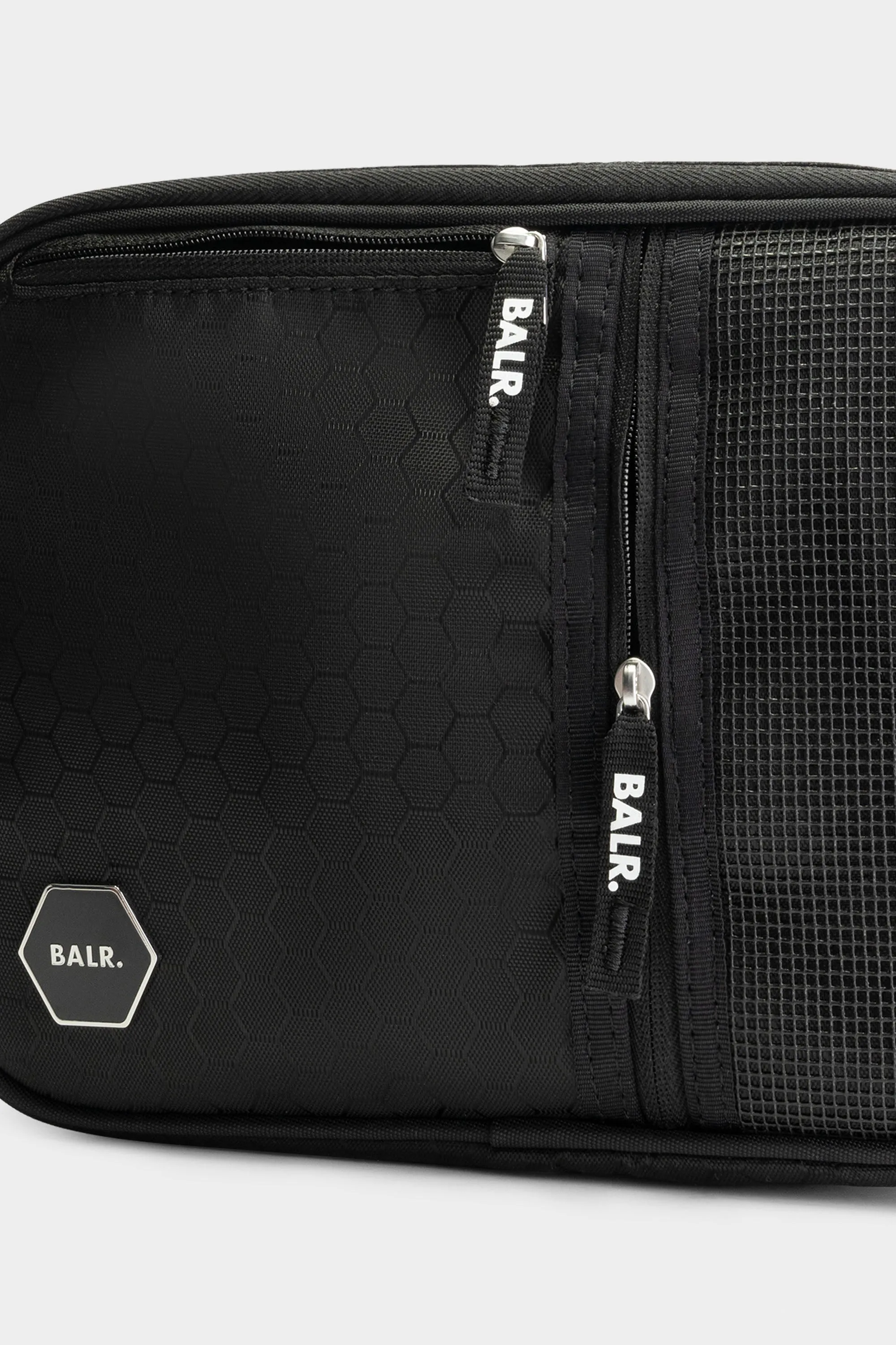 BALR. Hexagon Shoulder Bag Jet Black