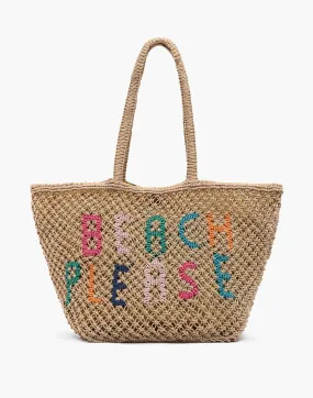 BEADED BEACH PLEASE TOTE