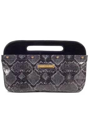 Black & Lavender Python Clutch Cover