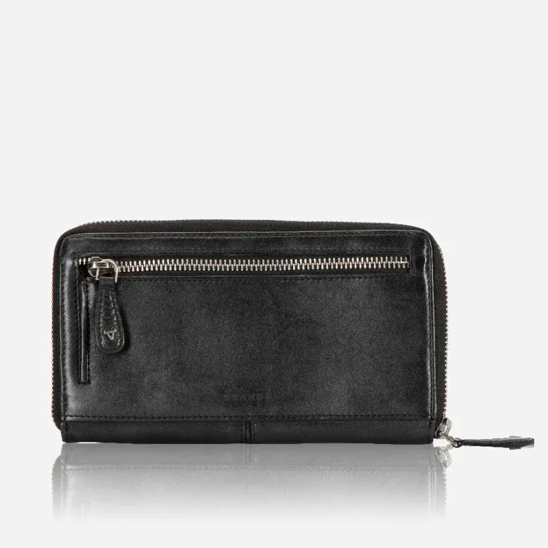 Brando Seymour Davis Large Zip Around Purse | Black