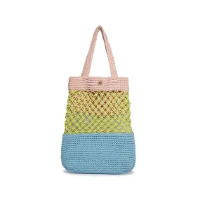 Crochet Tote ~ Pastel Rainbow