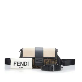 Fendi Baguette Convertible Belt Bag Zucca Canvas