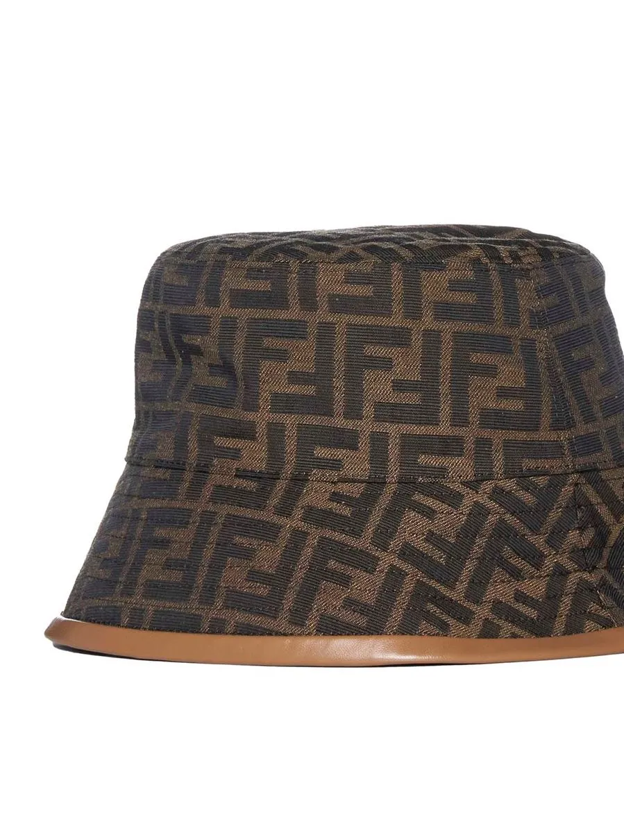 FENDI FF MOTIF BUCKET HAT