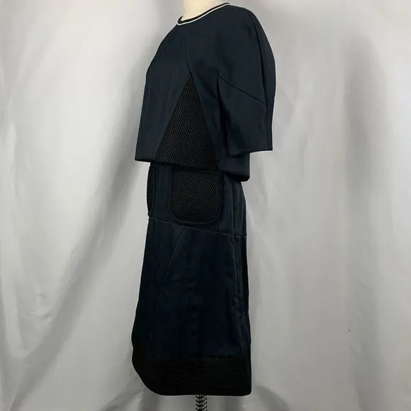 Fendi NavyDress With Mesh Detail