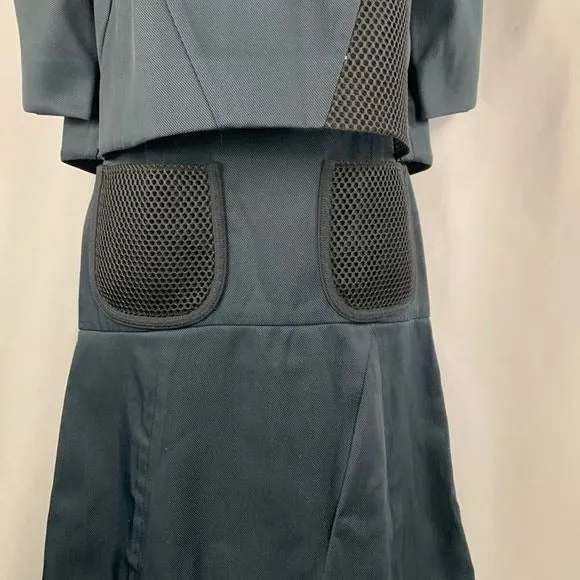 Fendi NavyDress With Mesh Detail