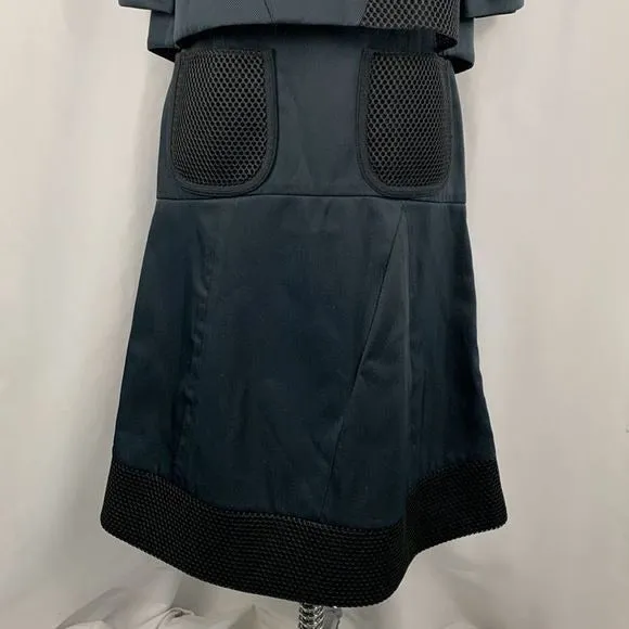 Fendi NavyDress With Mesh Detail