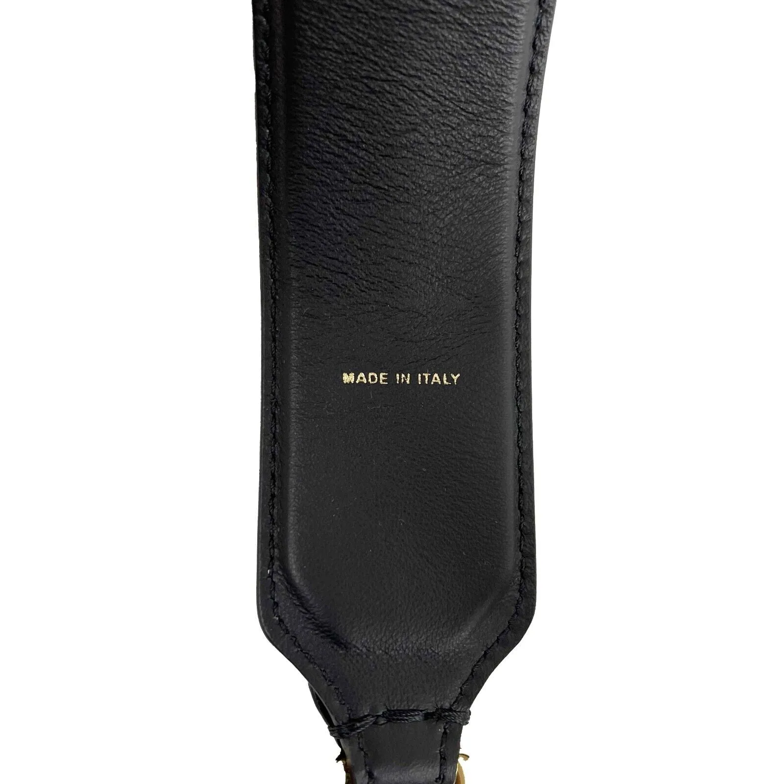 FENDI - NEW Black Bag Strap - Strap You Leather w/ 2 Clasps