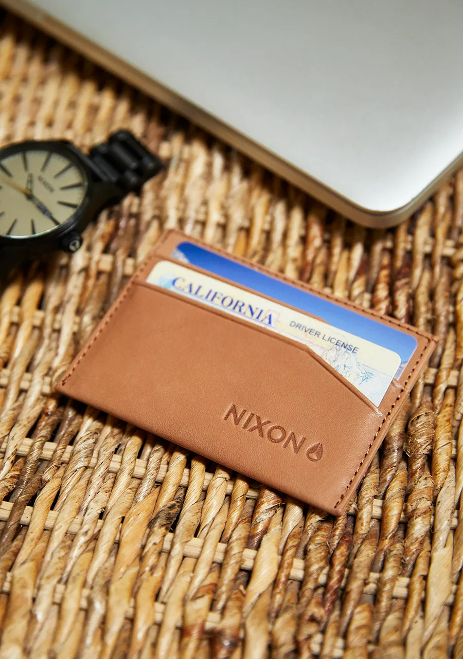 Flaco Leather Card Wallet - Tan