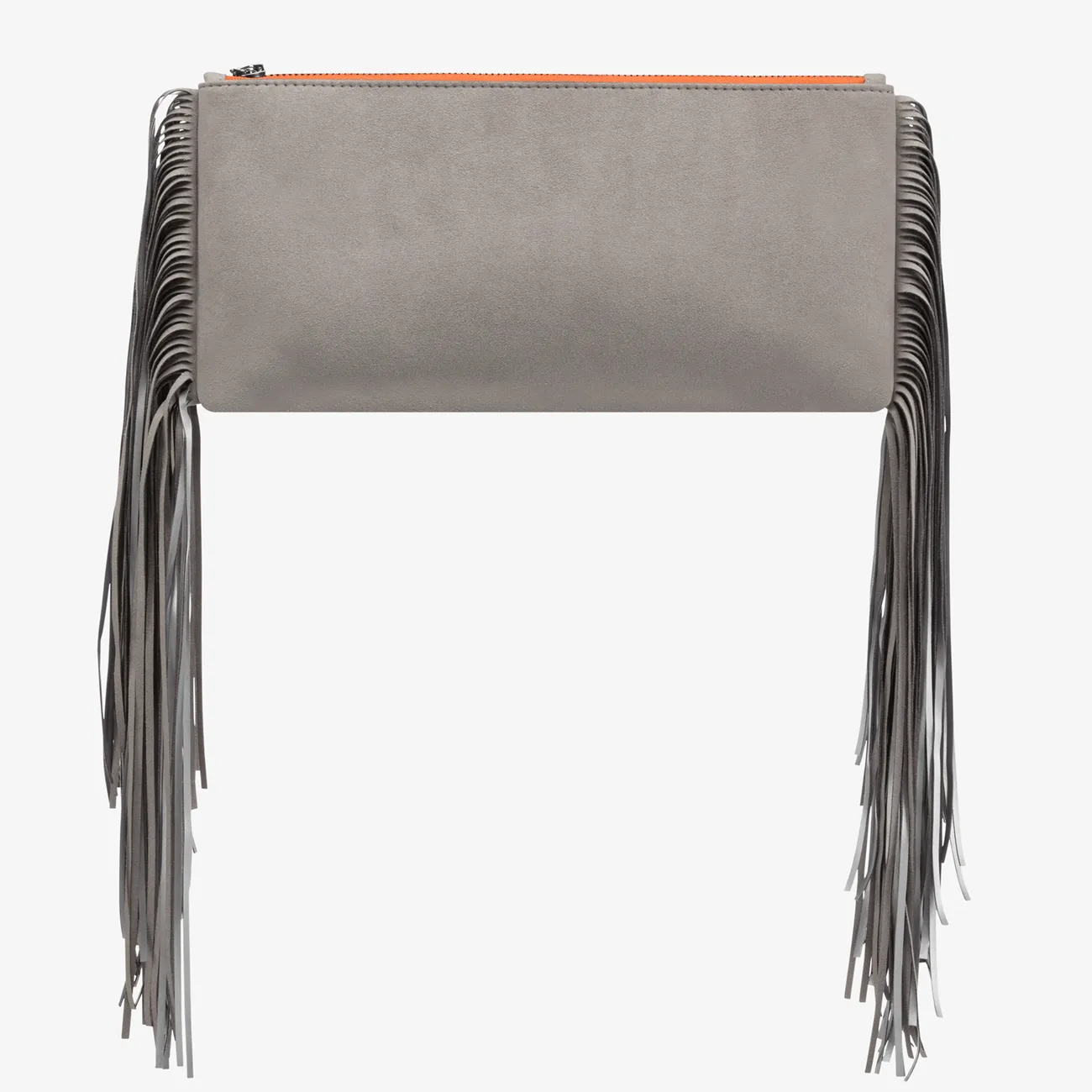 Fringe Clutch "Koala Grey"