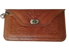 Kharrazine Clutch - Burnt Orange