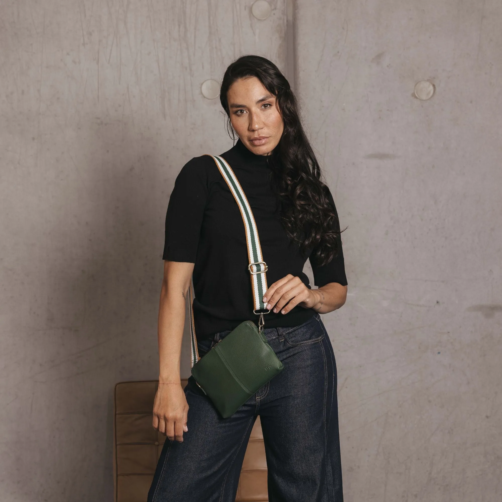 Kiara Forest Green Crossbody/Clutch