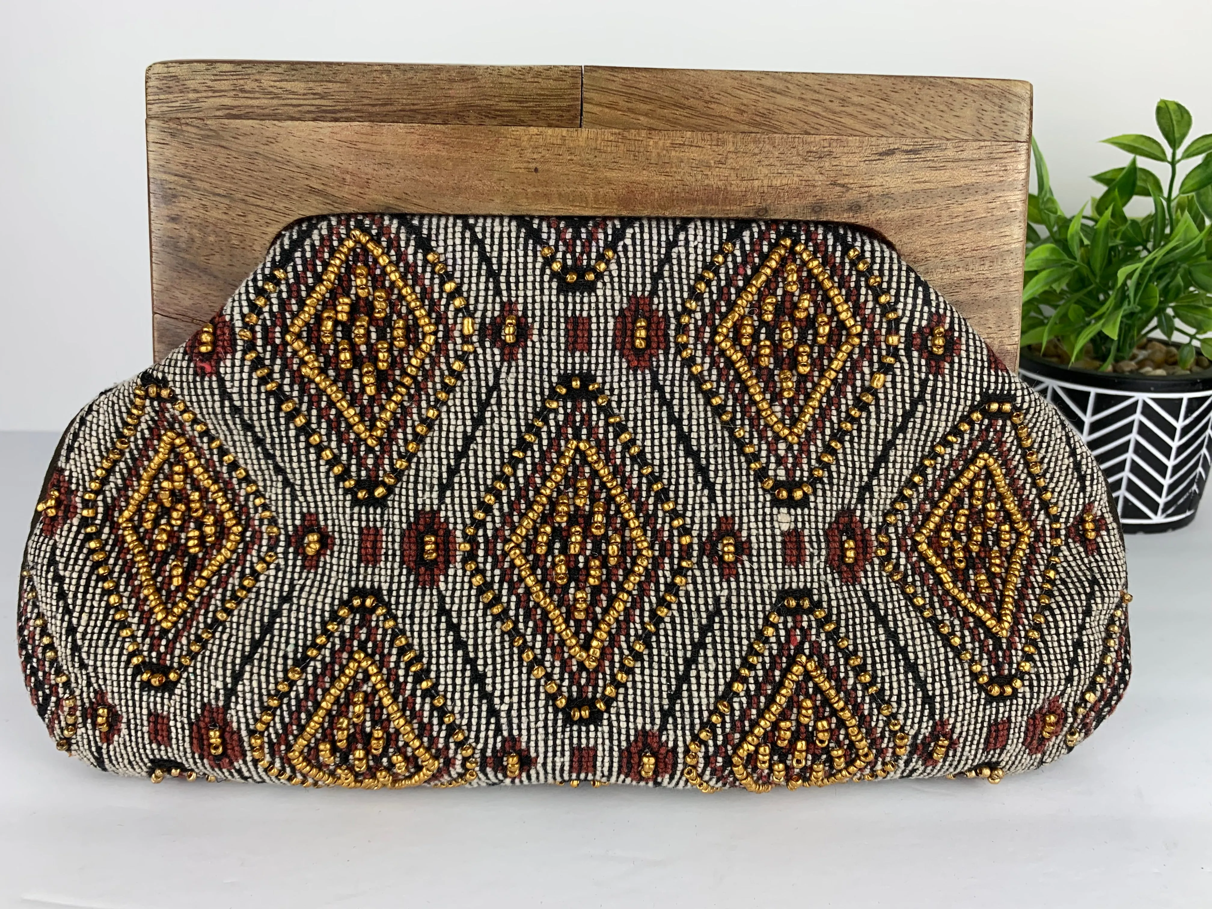 Kiojah Beaded Clutch