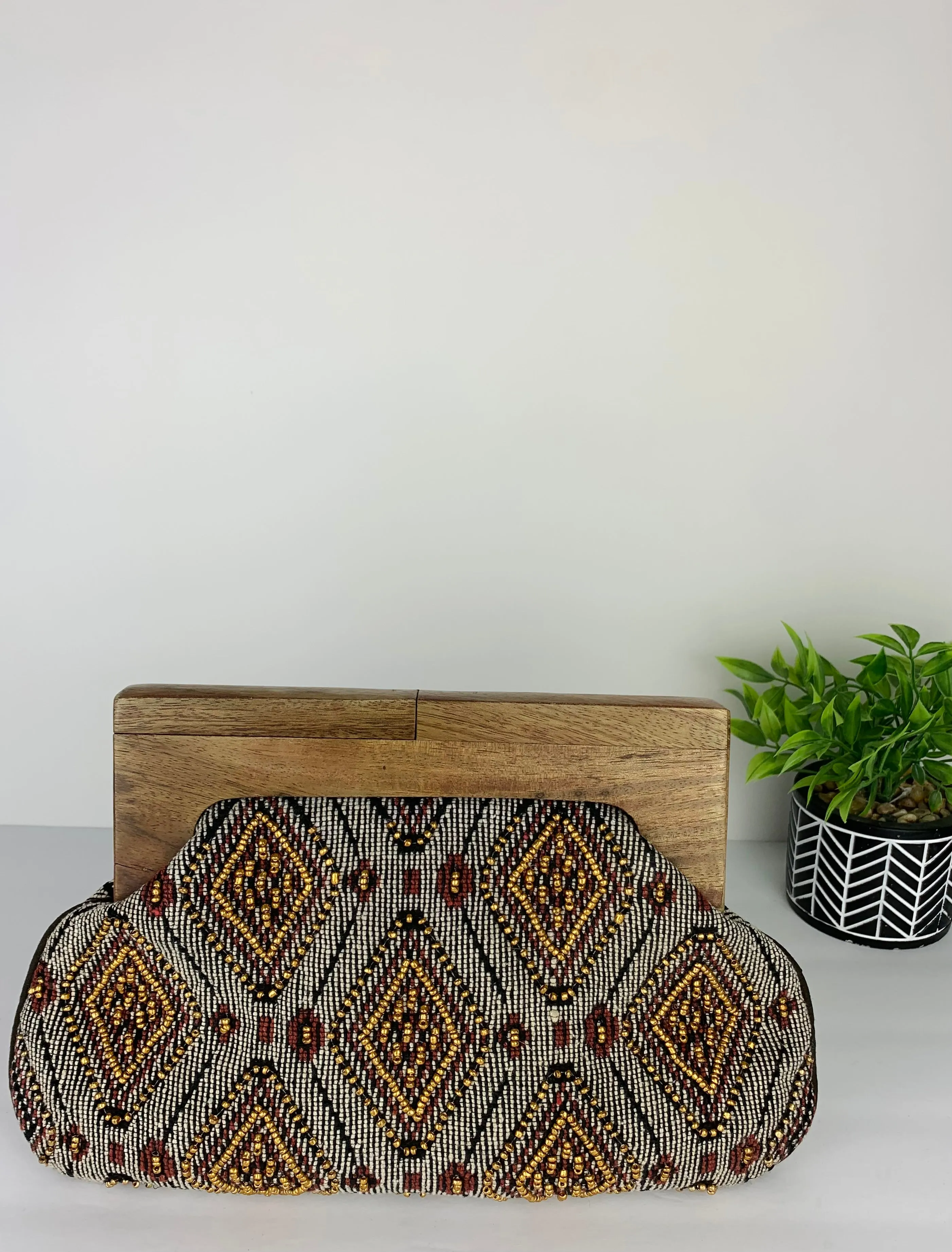 Kiojah Beaded Clutch