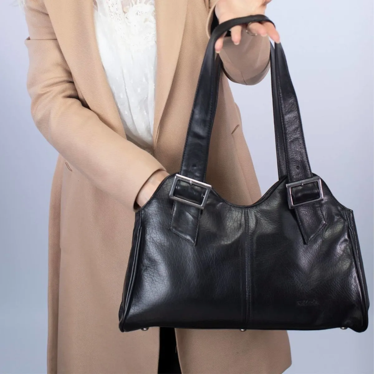 Lizbon Buckle Soft Leather HandBag