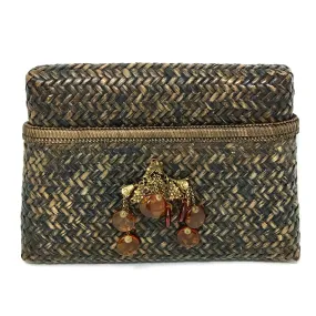 Lotus Arts de Vivre Rattan Clutch Bag