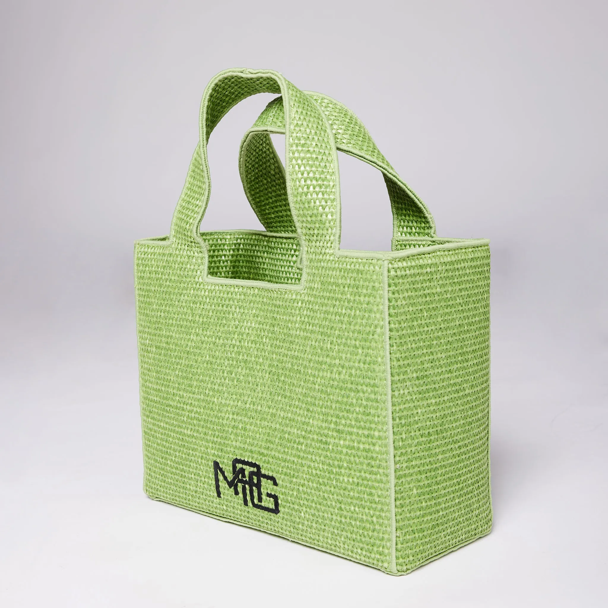 Mini MAG Raffia Tote