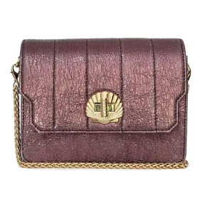 Otis Quilted Shell Shoulder Bag - Mulberry Metallic