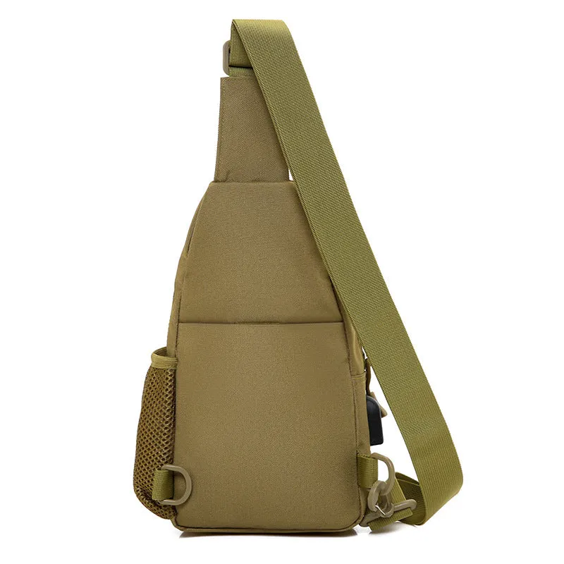 Outdoor  Riding Shoulder Crossbody Bag(With USB Charging Plug)