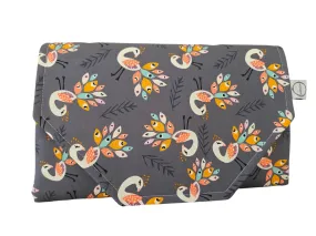 Peacock Nappy change mat clutch DELUXE