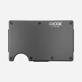 Ridge Wallet - Matte Gunmetal Titanium