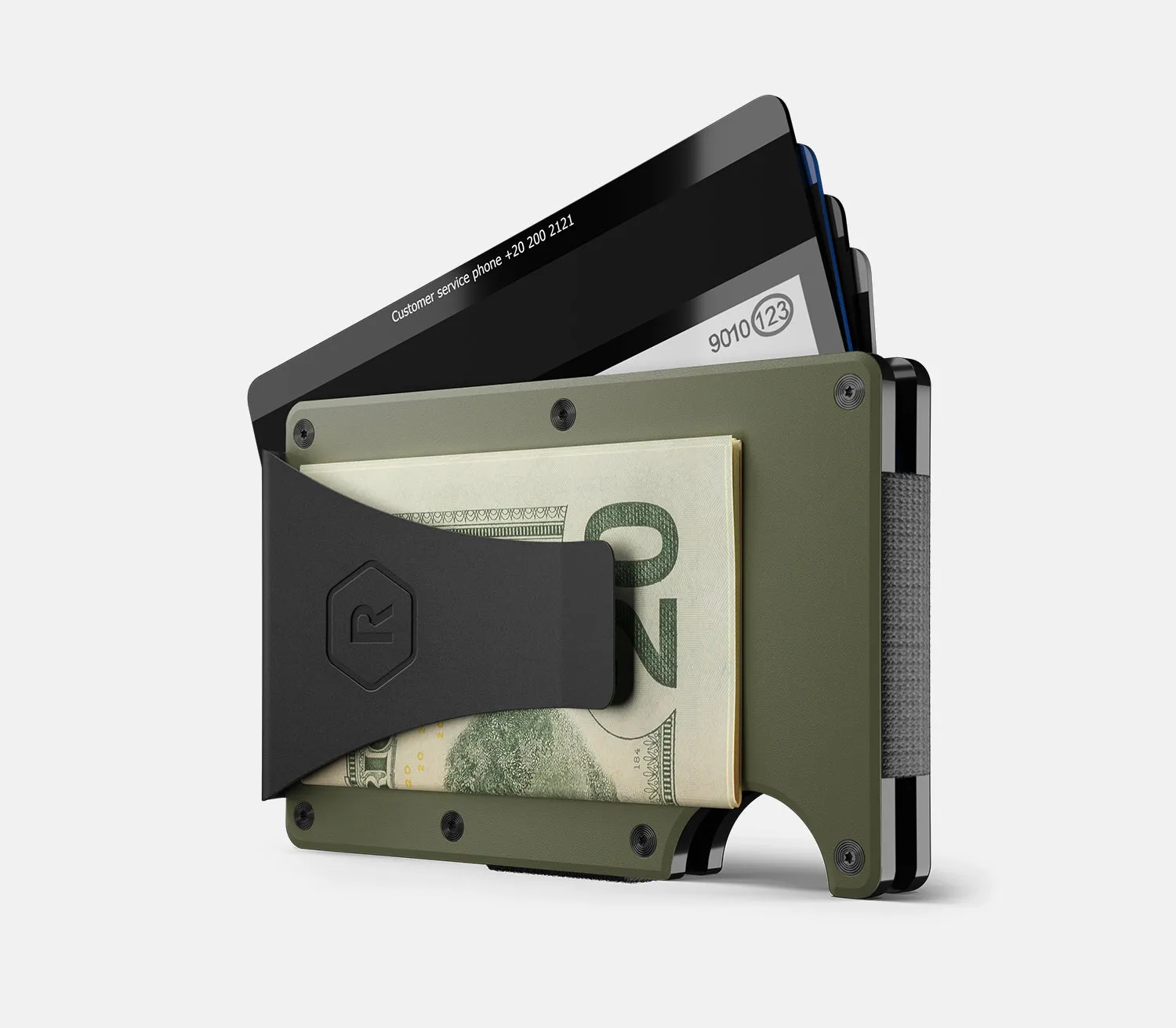 Ridge Wallet - Matte Olive Titanium