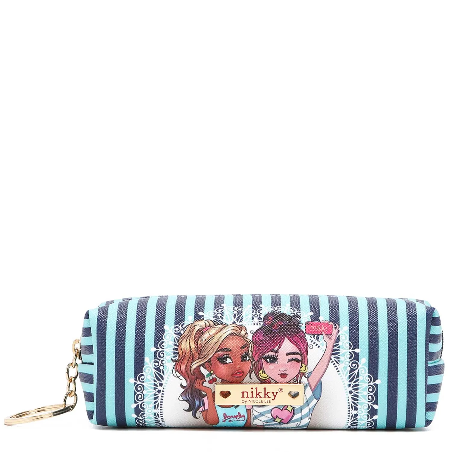 SMALL RECTANGULAR COIN PURSE WITH KEY RING