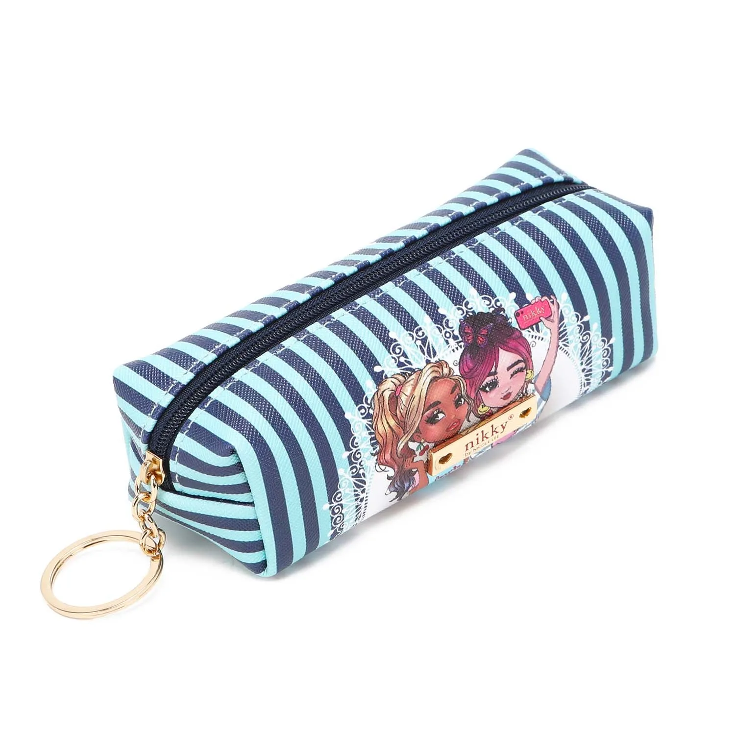 SMALL RECTANGULAR COIN PURSE WITH KEY RING