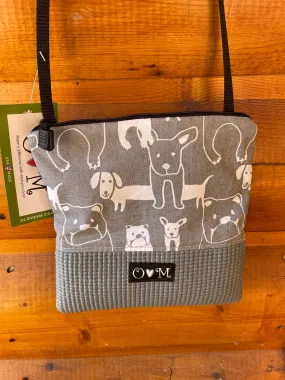 Stella Gray Cross Body Purse-Dogs