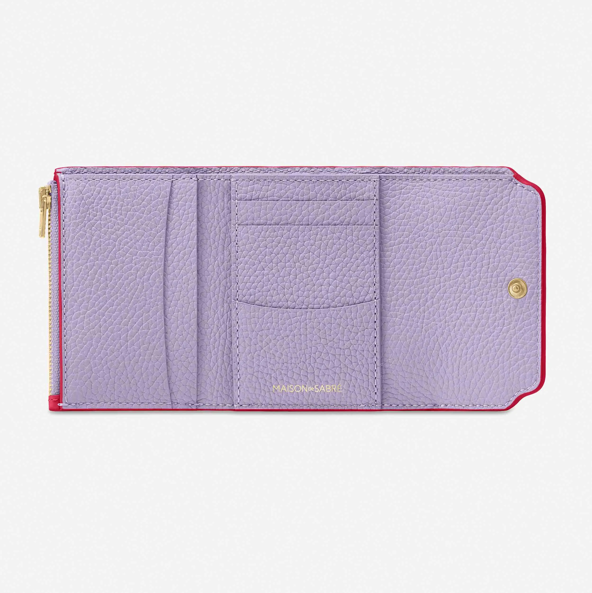 The Trifold Wallet - Fuchsia Lavender