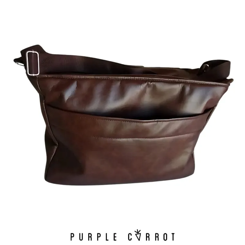 Vegan Buffalo Hide Shoulder Bag